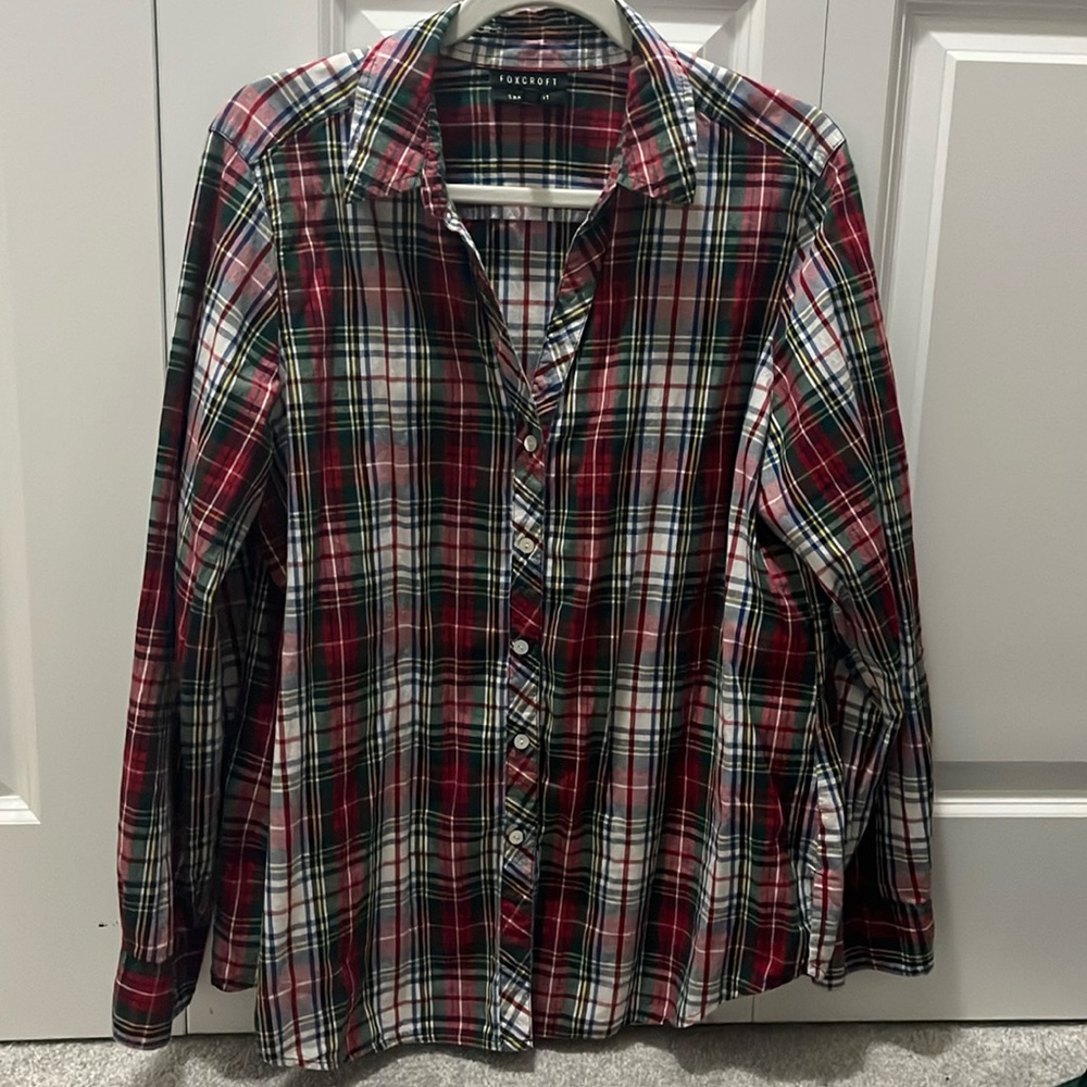 Plaid button down